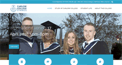 Desktop Screenshot of carlowcollege.ie