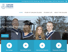 Tablet Screenshot of carlowcollege.ie